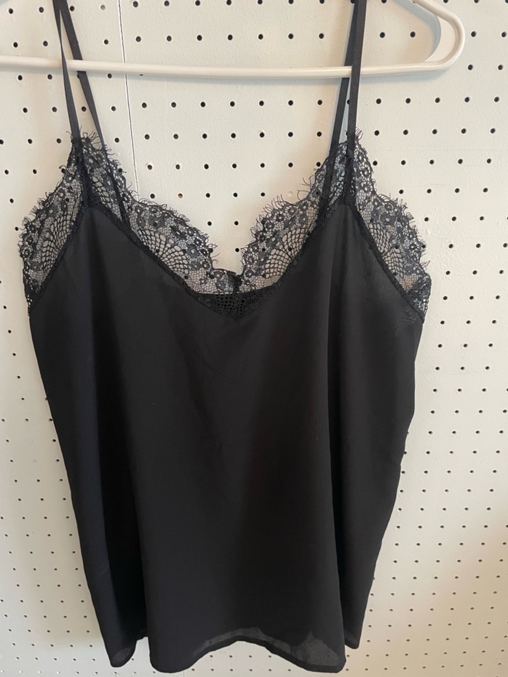 Black Lace Trim Camisole Tank Top - Women Intimates